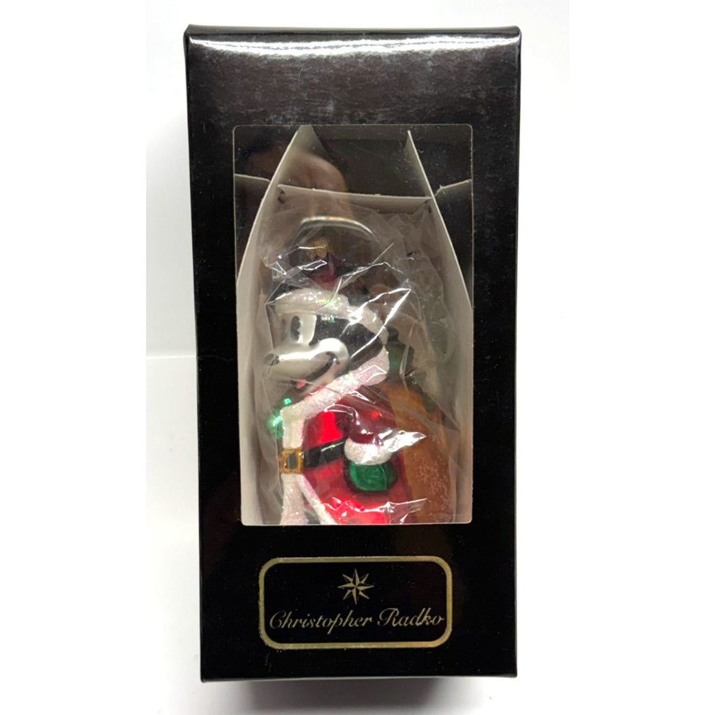 Vintage NEW SEALED Mickey Mouse Christmas Eve Ornament 1996