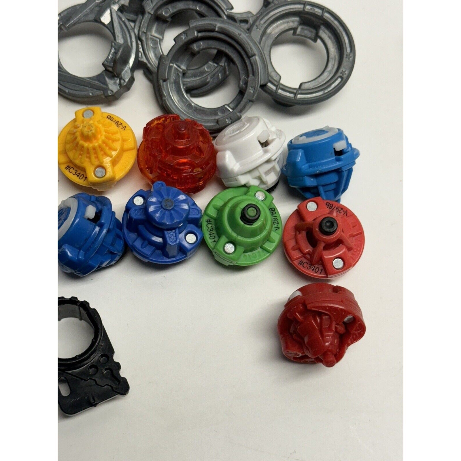 Vintage Beyblade Lot Mixed Metal Bursts Fusion Dragon Libra & Parts