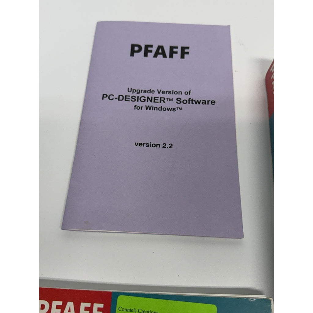 VINTAGE Pfaff 7550 7570 1475 PC Designer Software & Cable HTF for WINDOWS