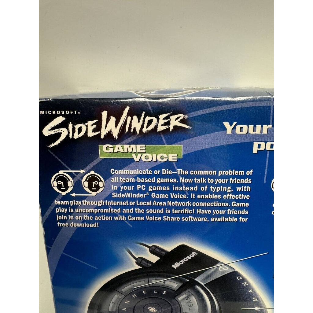 Vintage FACTORY SEALED Microsoft Sidewinder Game Voice Headset PC