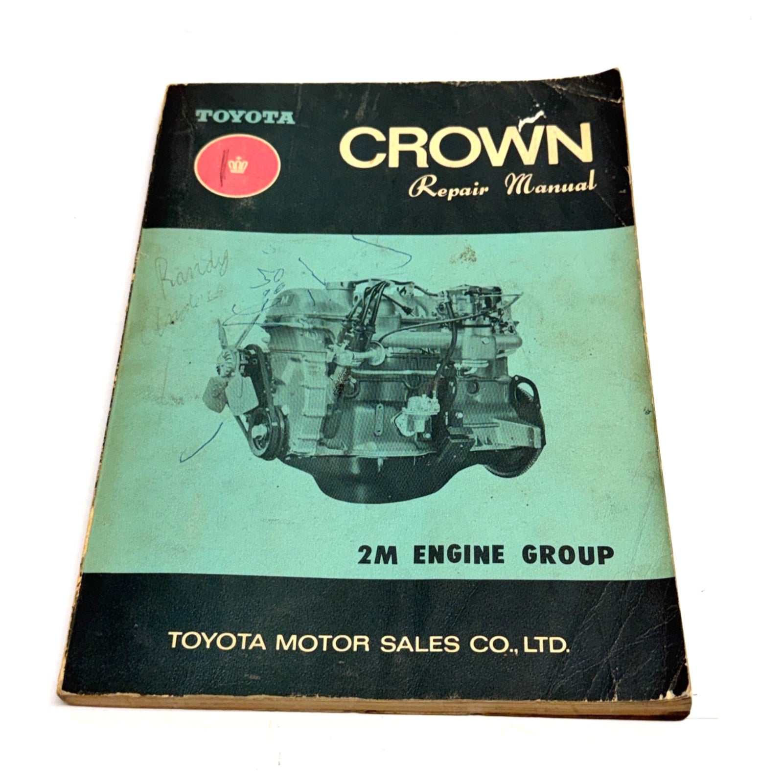 Vintage 1970 Toyota Crown 2M Engine Repair Manual OEM Guide Book #98004