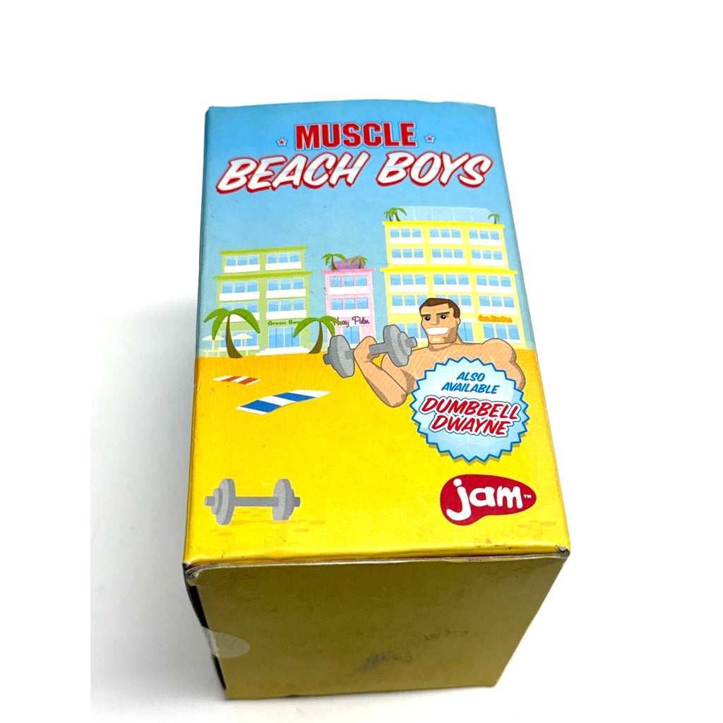 Vintage Muscle Beach Boys Push Up Preston Wind Up Toy - New Open Box - Jam Toys