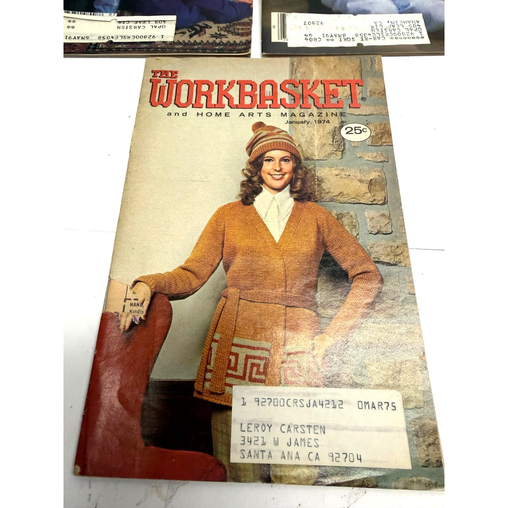Vintage Lot of 3 Vintage The Workbasket Magazines 1974 & 1990