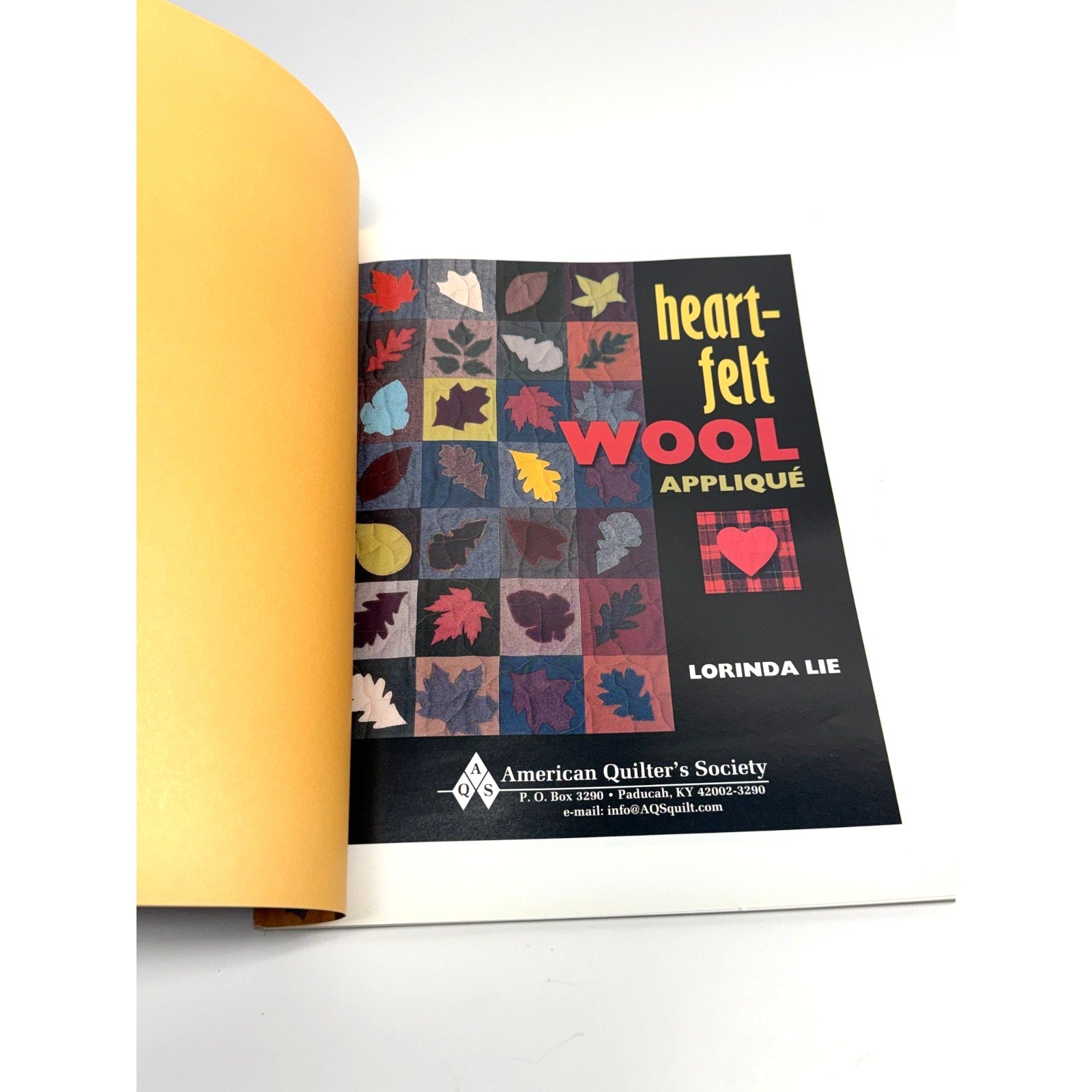 Vintage Heart-Felt Wool Applique Lorinda Lie How To Guide To Felt Appliqué Book