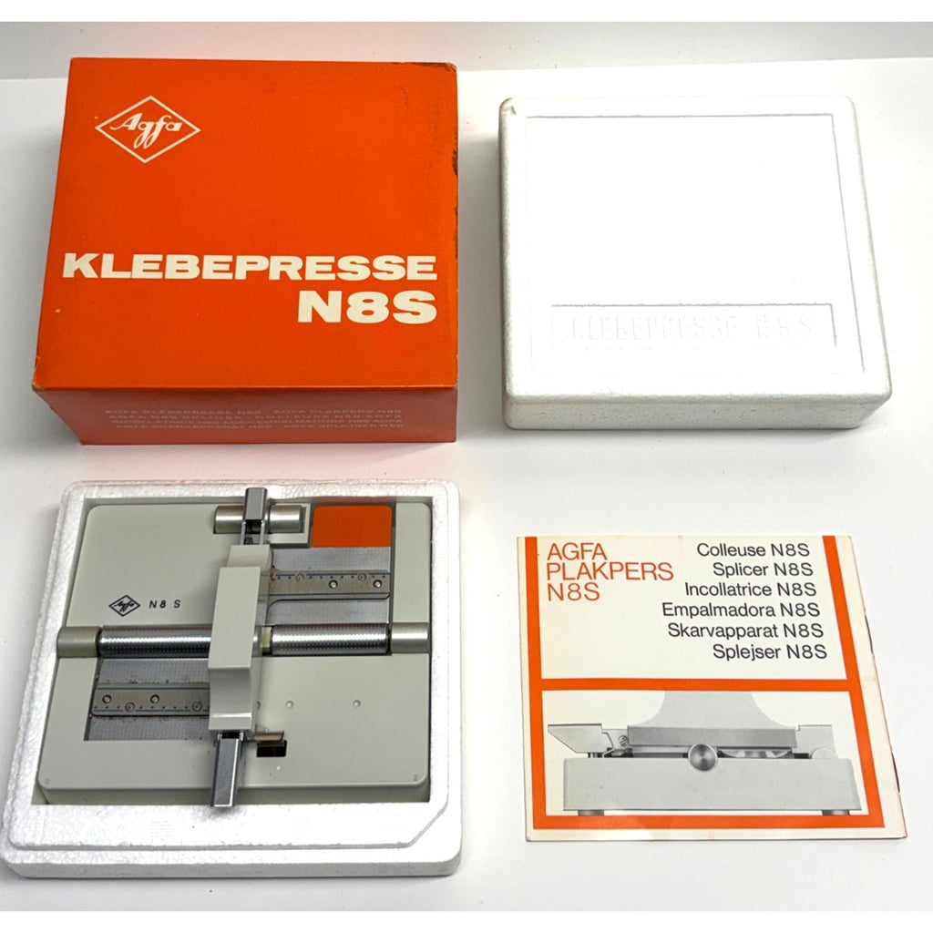 Vintage Agfa N8S Film Splicer - Klebepresse Made in Germany