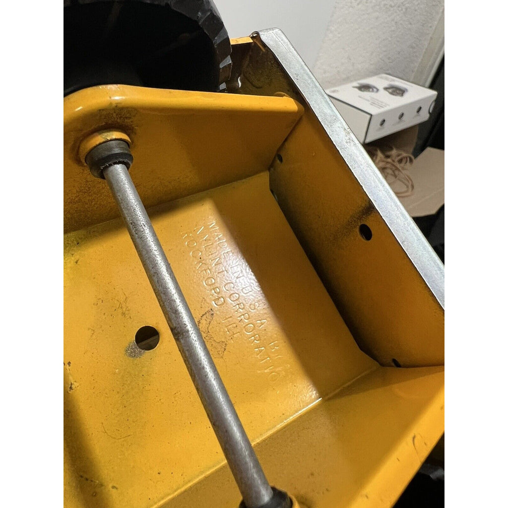 VINTAGE NYLINT PRESSED STEEL JUMBO MICHIGAN CRANE AIR BRAKES TRUCK SHOVEL METAL