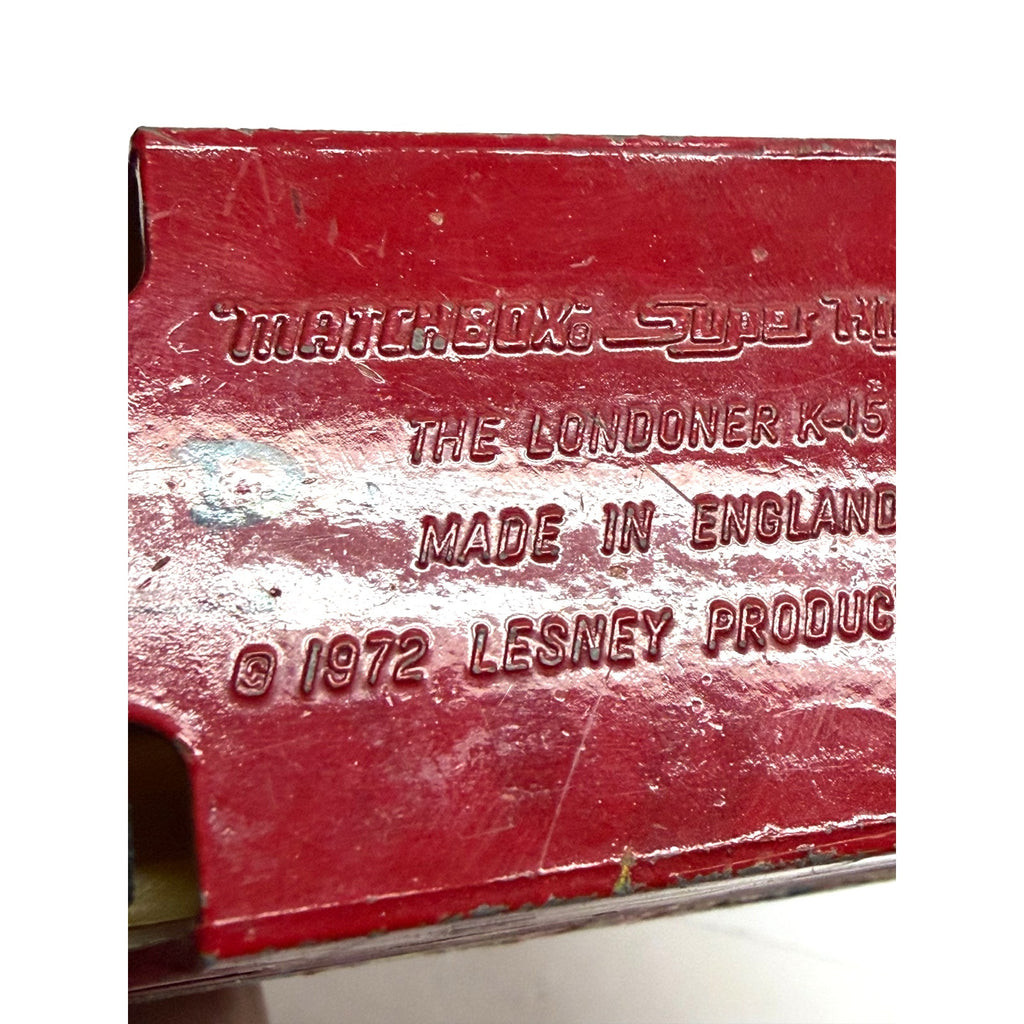 Vintage Matchbox Super Kings Londoner K-15 Swinging London Carnaby St Double Dec