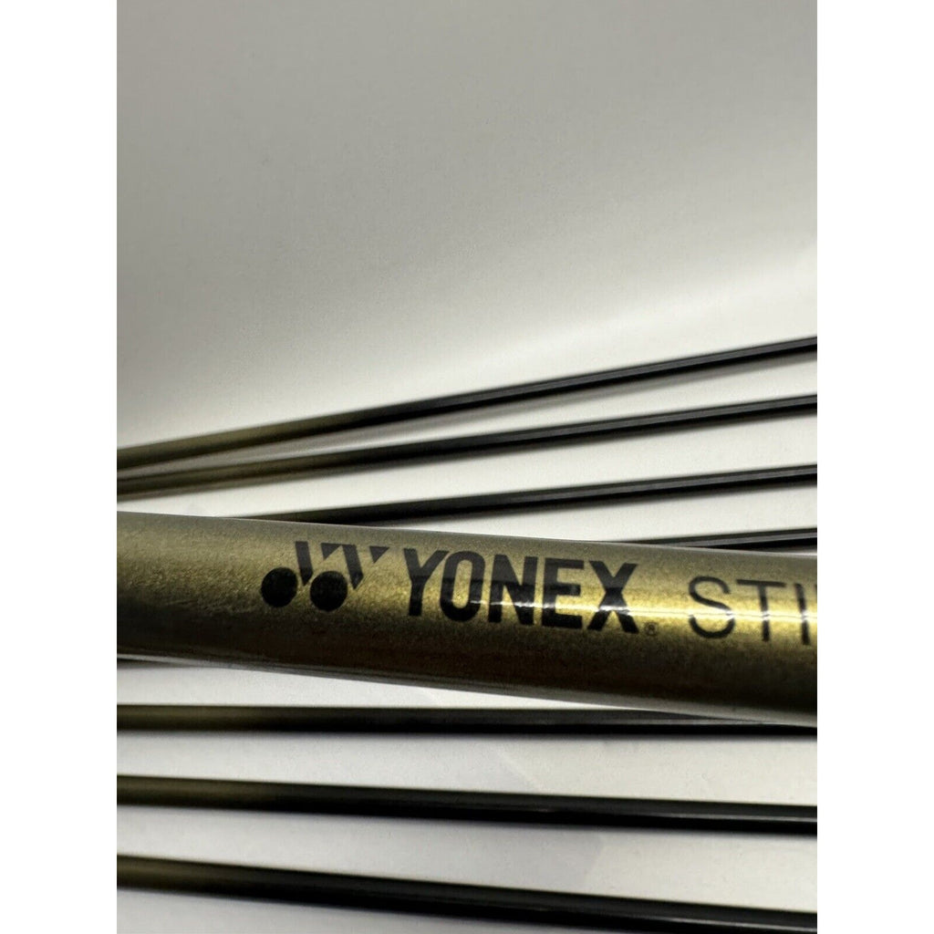 VINTAGE RARE Yonex 9 Pieces Iron Set Super A.D.X. Stiff Graphite Golf Club RH