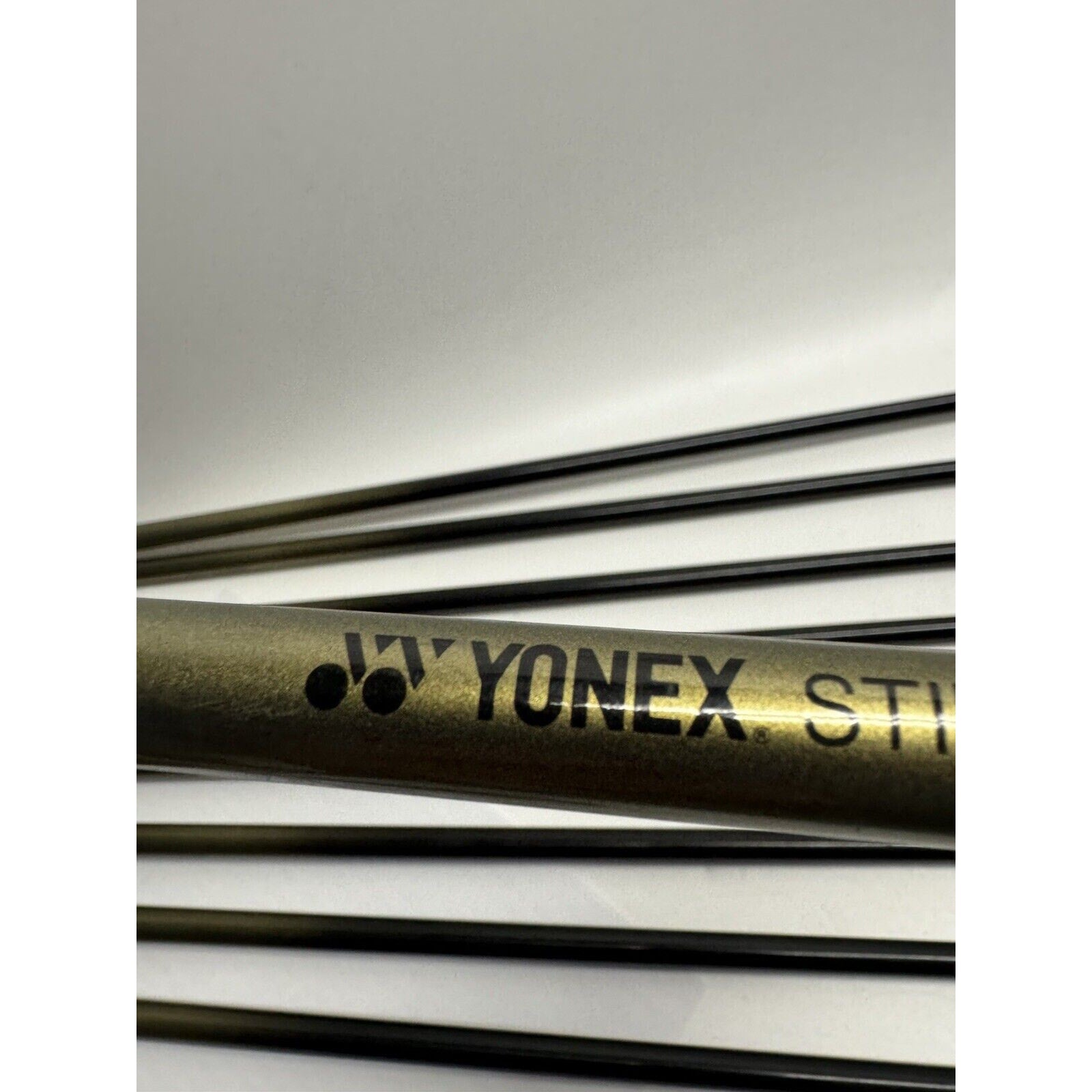 VINTAGE RARE Yonex 9 Pieces Iron Set Super A.D.X. Stiff Graphite Golf Club RH