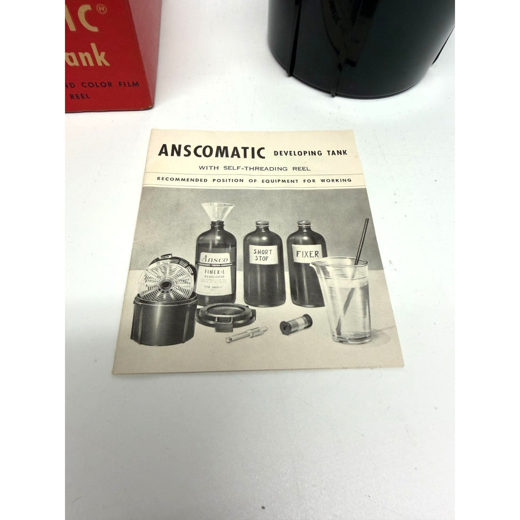 Vintage Ansco Film Developing Tank and Reel 16 oz Adjustable from 35mm