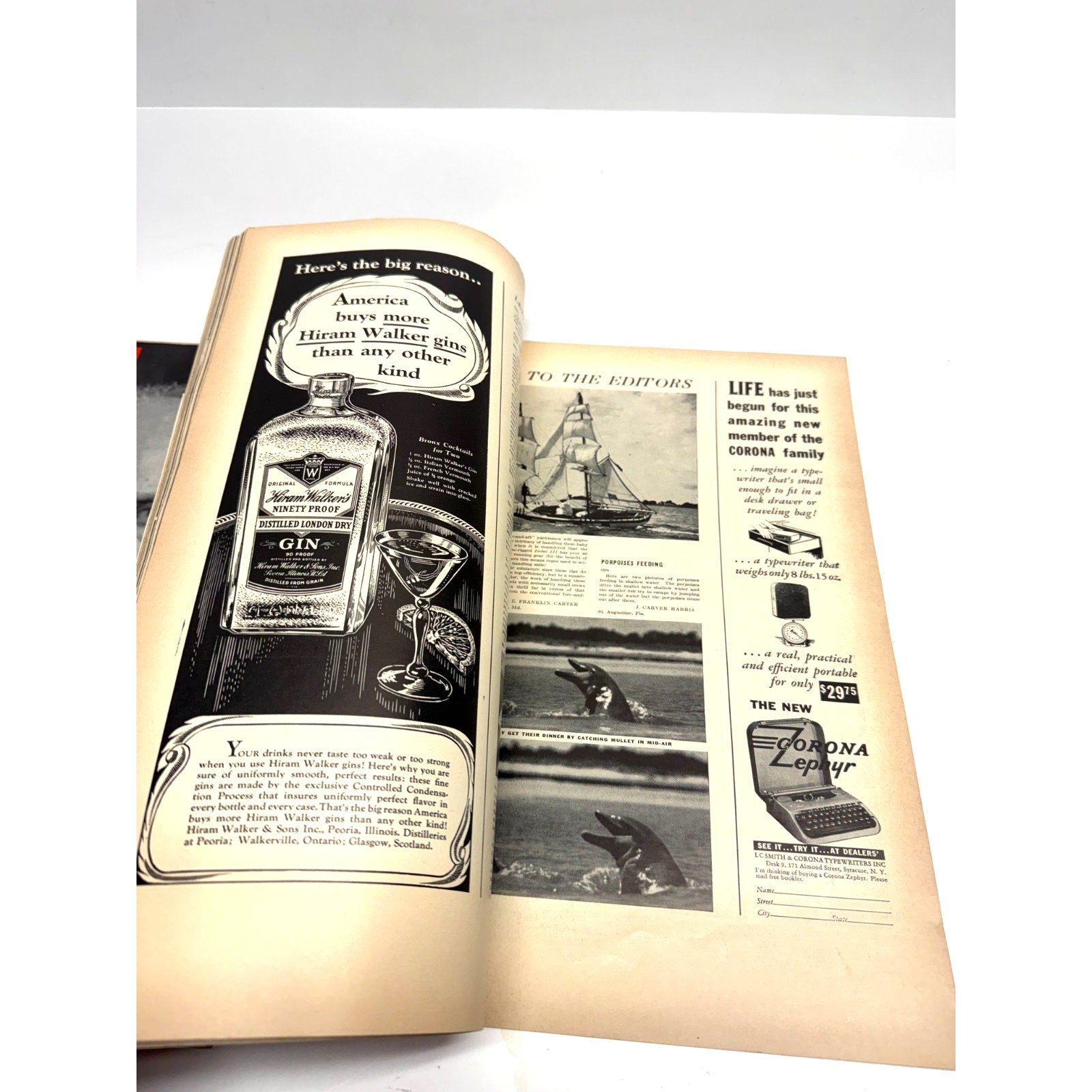 Vintage LIFE Magazine Lot Mussolini Sept 11 1939 + Jim Farley Sept 19 1938 Rare