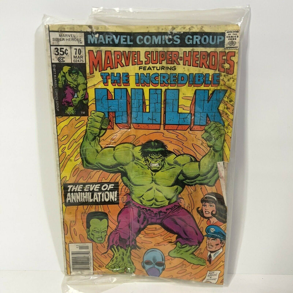 VINTAGE FACTORY SEALED Marvel Super Heroes-The Incredible Hulk #70 March 1978