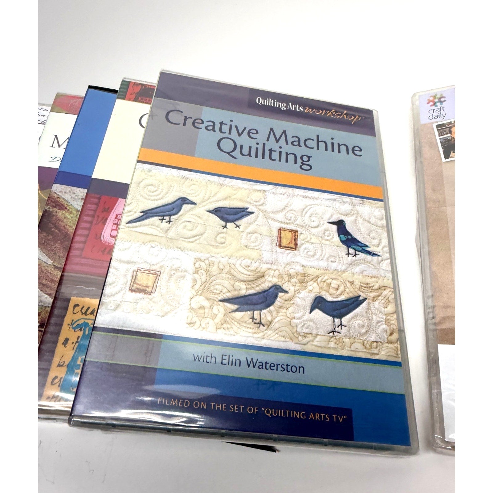 Vintage lot of 9 dvd of quilting arts
