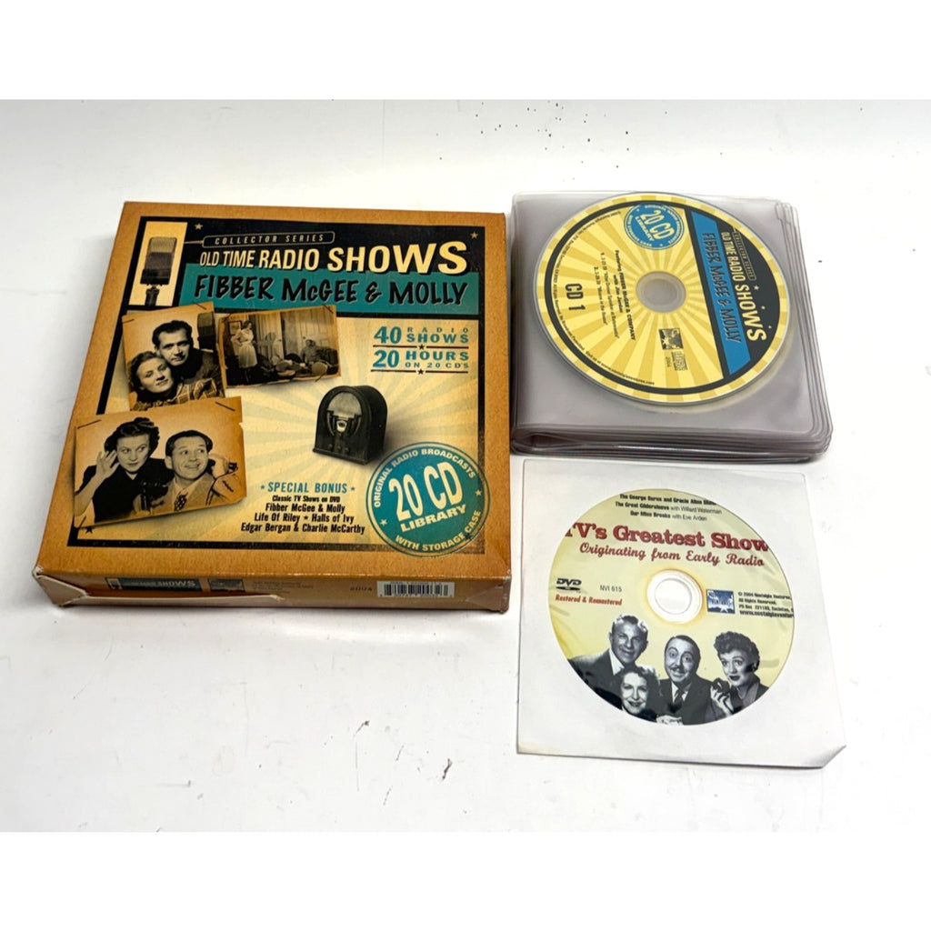 Vtg Fibber McGee & Molly, Old Time Radio Shows, 20 CD Library