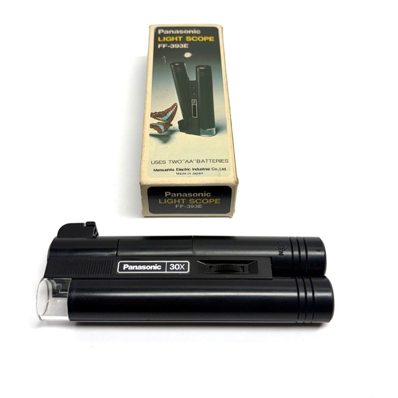 VTG PANASONIC FF-393 LIGHT SCOPE 30X Complete EUC TESTED Made in Japan