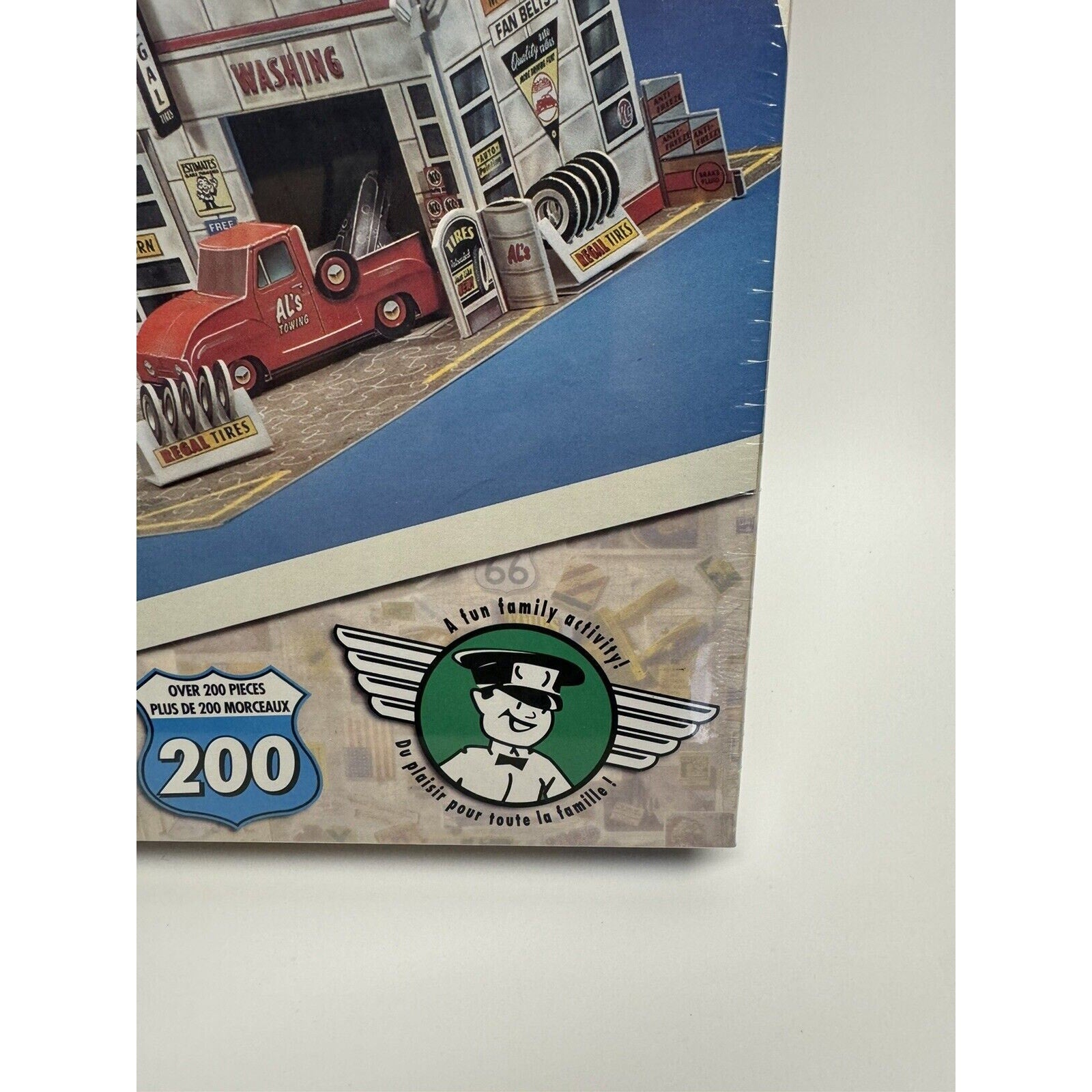 VINTAGE SEAL Hallmark 3-D Adventure Road Jigsaw Puzzle Al's Friendly Gas Station