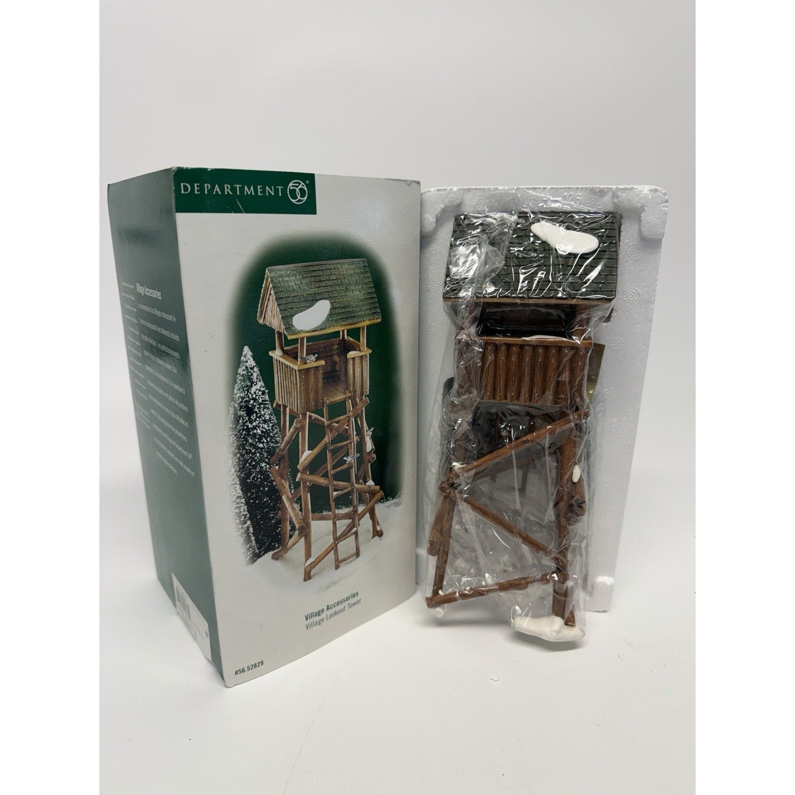 VINTAGE NOS Dept 56 #52829 Village Lookout Tower, Christmas Village Accessories