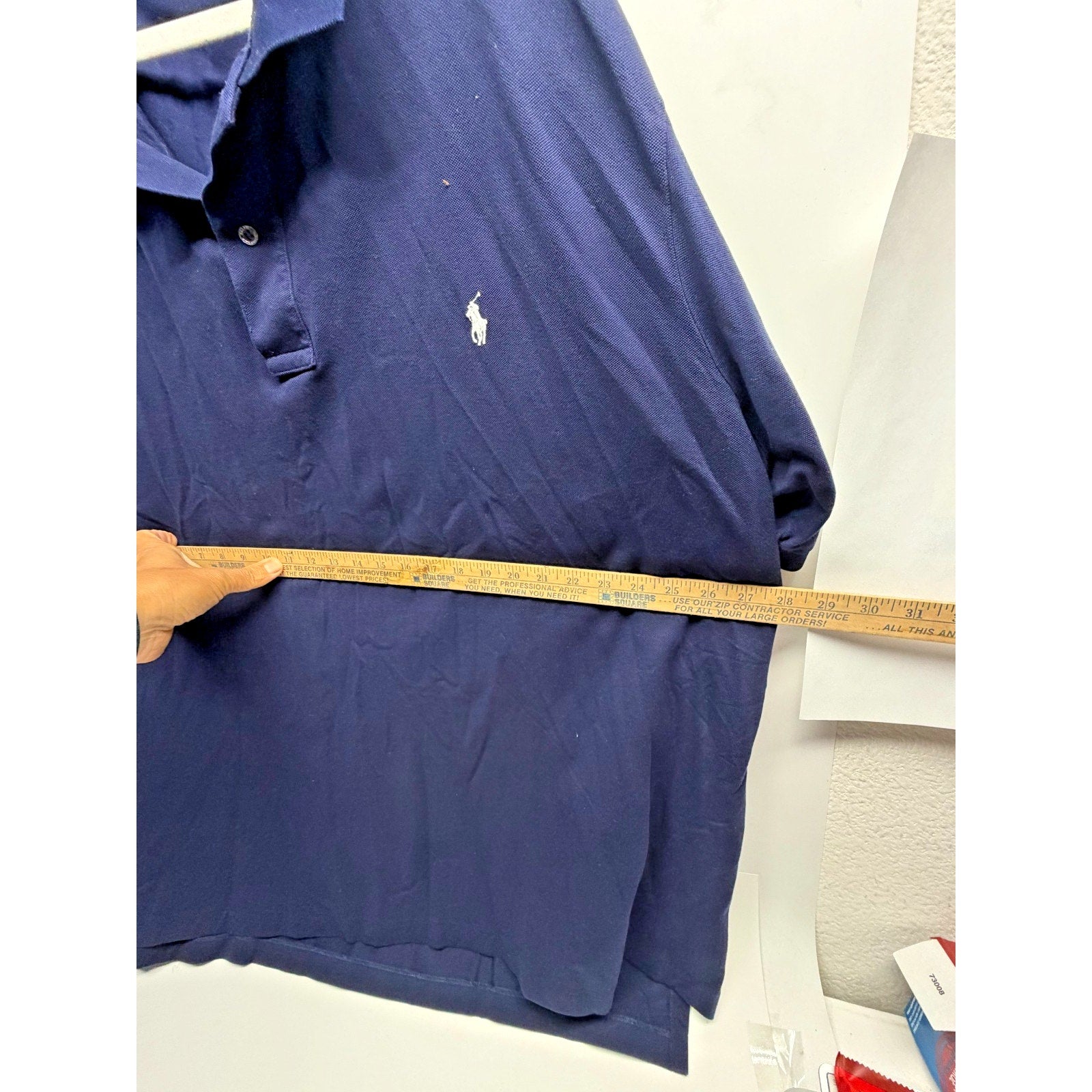 POLO Ralph Lauren Men's 4XB Big Classic Fit Short Sleeve Polo Shirt Navy Blue