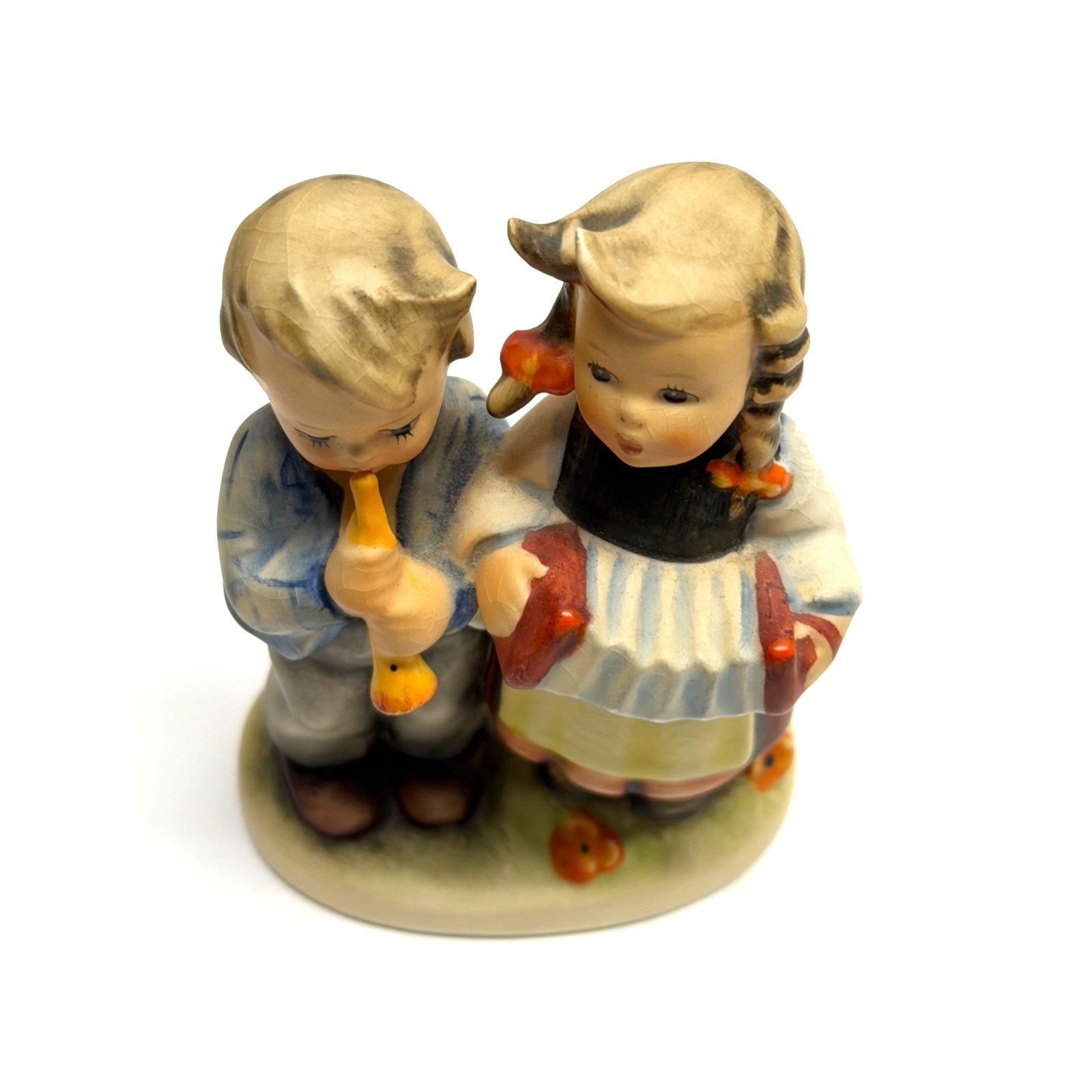 Vintage 1955 TMK-2 M.I. Hummel Goebel 218 2/0 Birthday Serenade 4-1/2" Porcelain