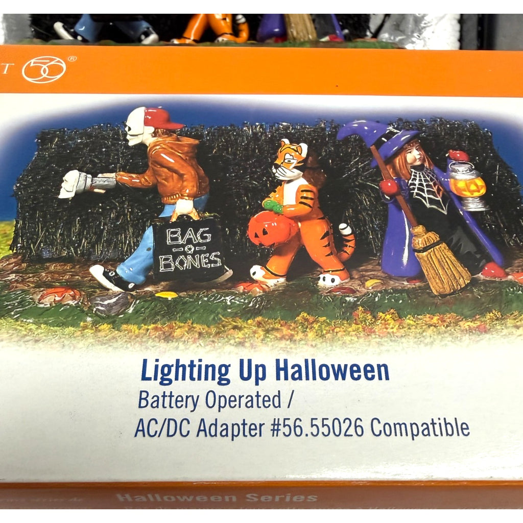 Vintage NEW Dept 56 Lighting Up Halloween #55238 - Snow Village Accessories