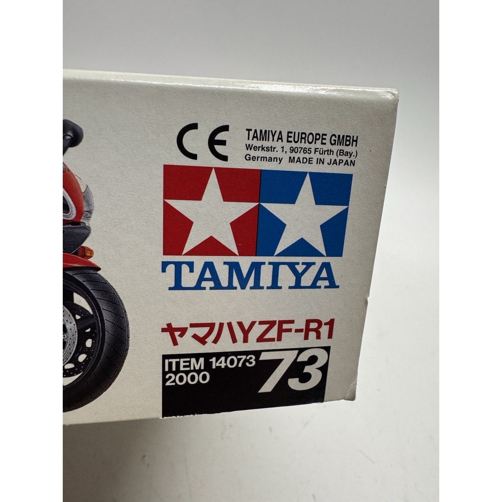 VINTAGE 1998 NOS Tamiya 1/12 Scale Model Motorcycle Kit Yamaha YZF-R1 #14073