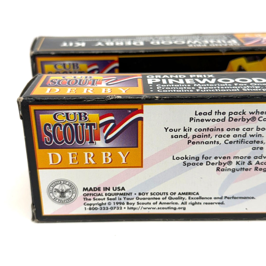 Vintage Lot of 2 Cub Scout Derby Grand Prix Pinewood Derby Car Kits # 17006 New
