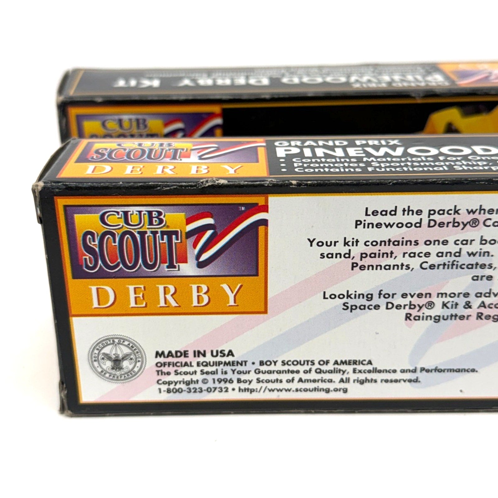 Vintage Lot of 2 Cub Scout Derby Grand Prix Pinewood Derby Car Kits # 17006 New