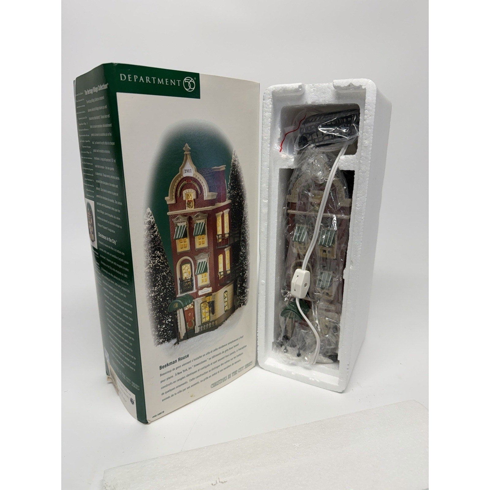 VINTAGE SEALED NEW Dept 56 Christmas in the City BEEKMAN HOUSE 58878