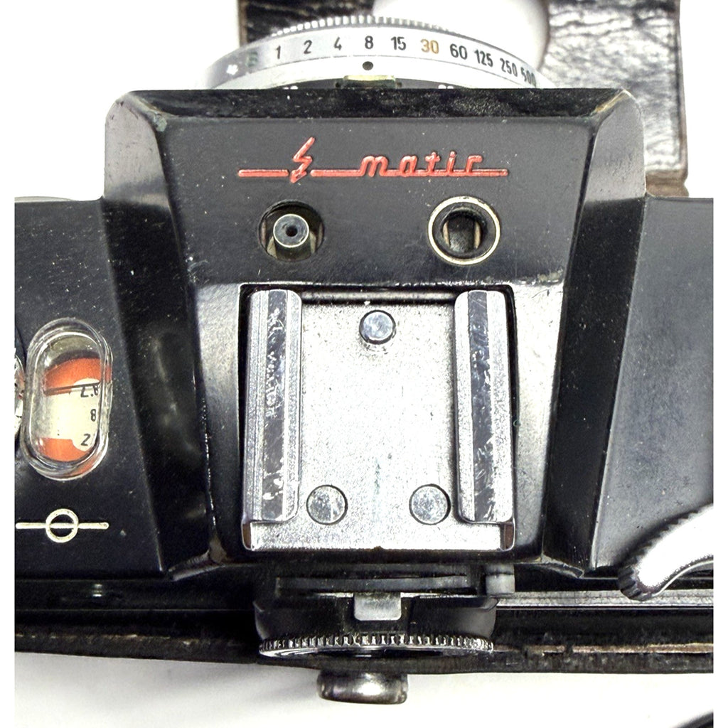 Vintage Contaflex S Automatic Black with 50mm f2.8 Tessar Made In Germany