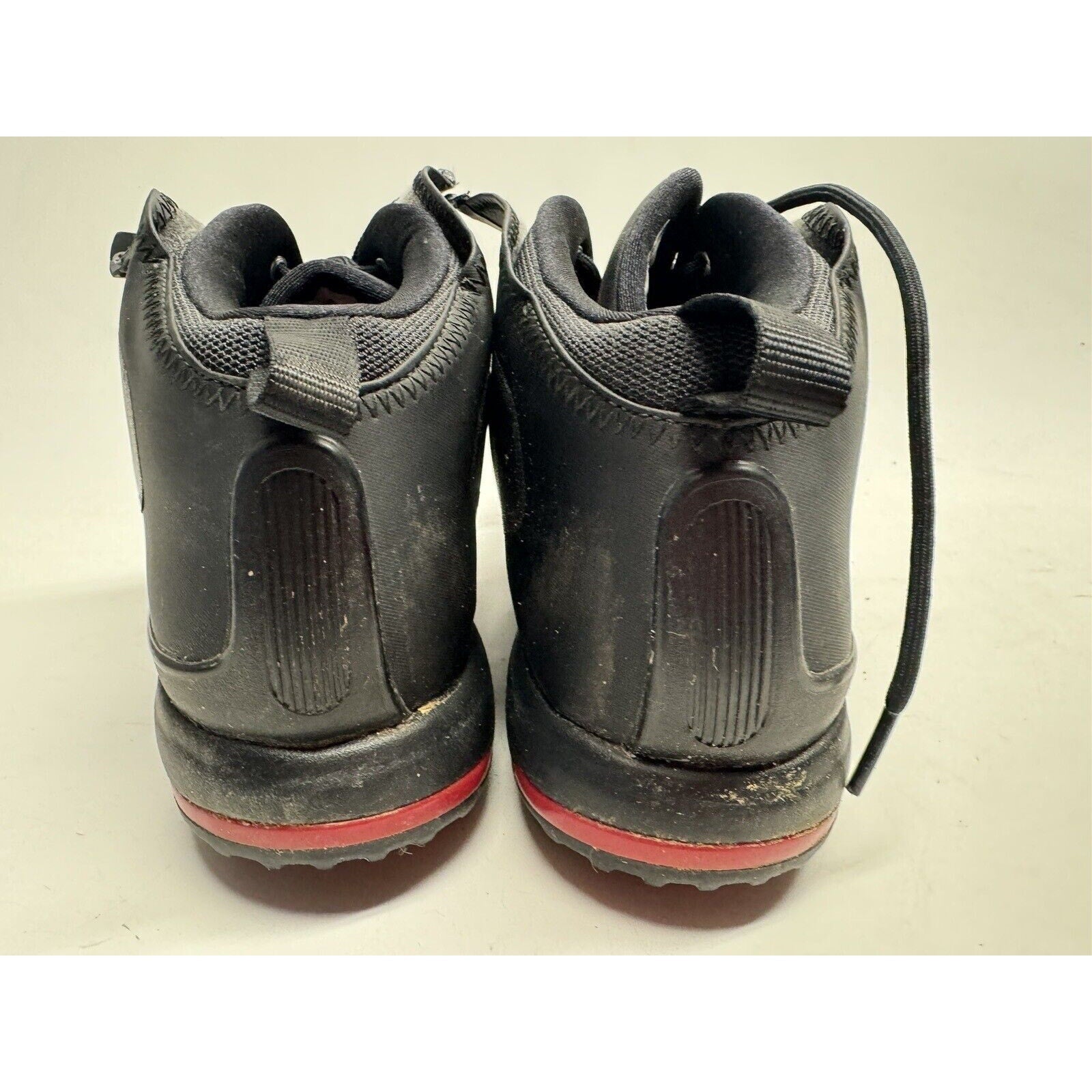 Nike Zoom Brandon Mens Sz 7.5 Black Golf Shoes Lace Zip Closure 379208-006