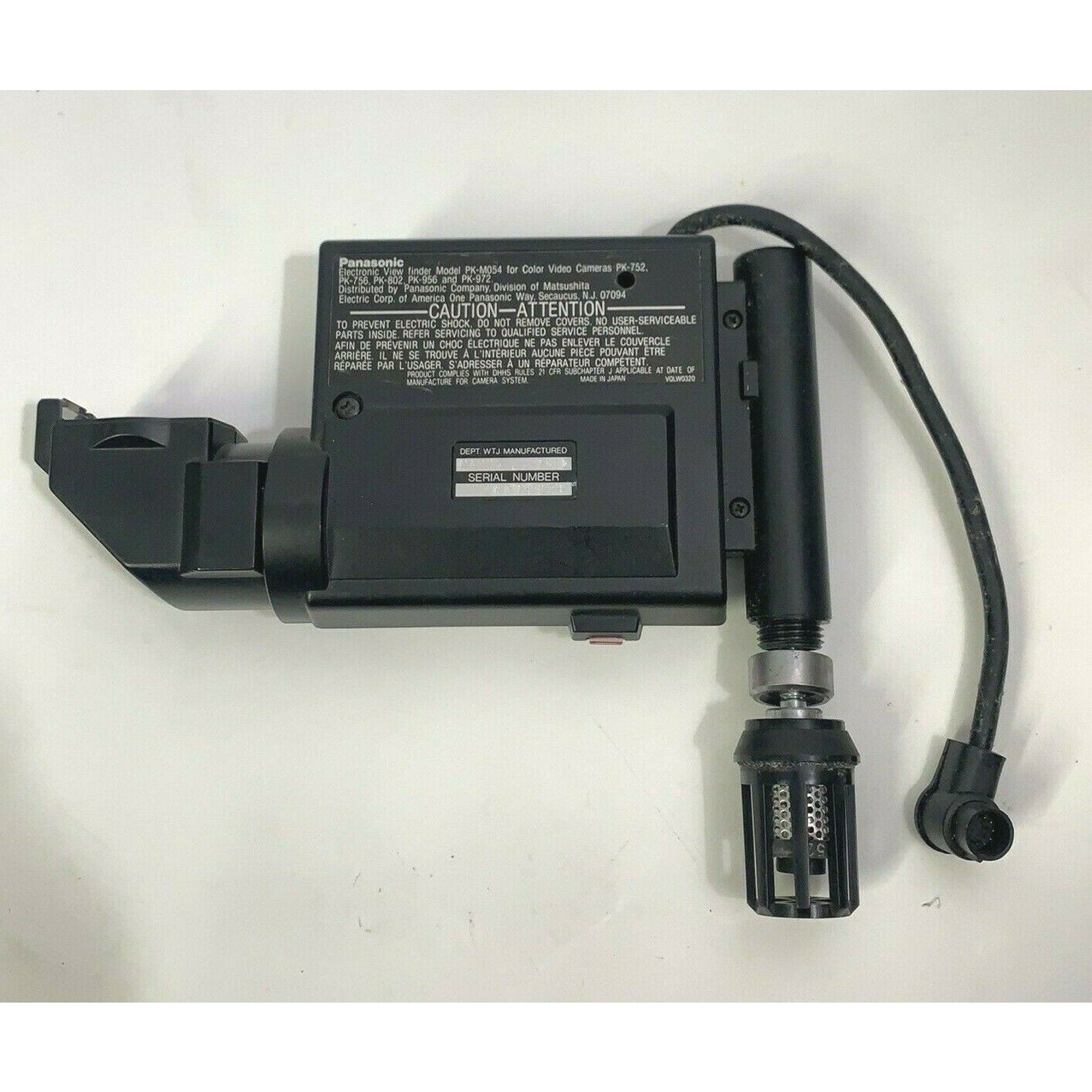 Vintage Panasonic Electronic View Finder PK - M054 for PK-752, PK-756, PK-802