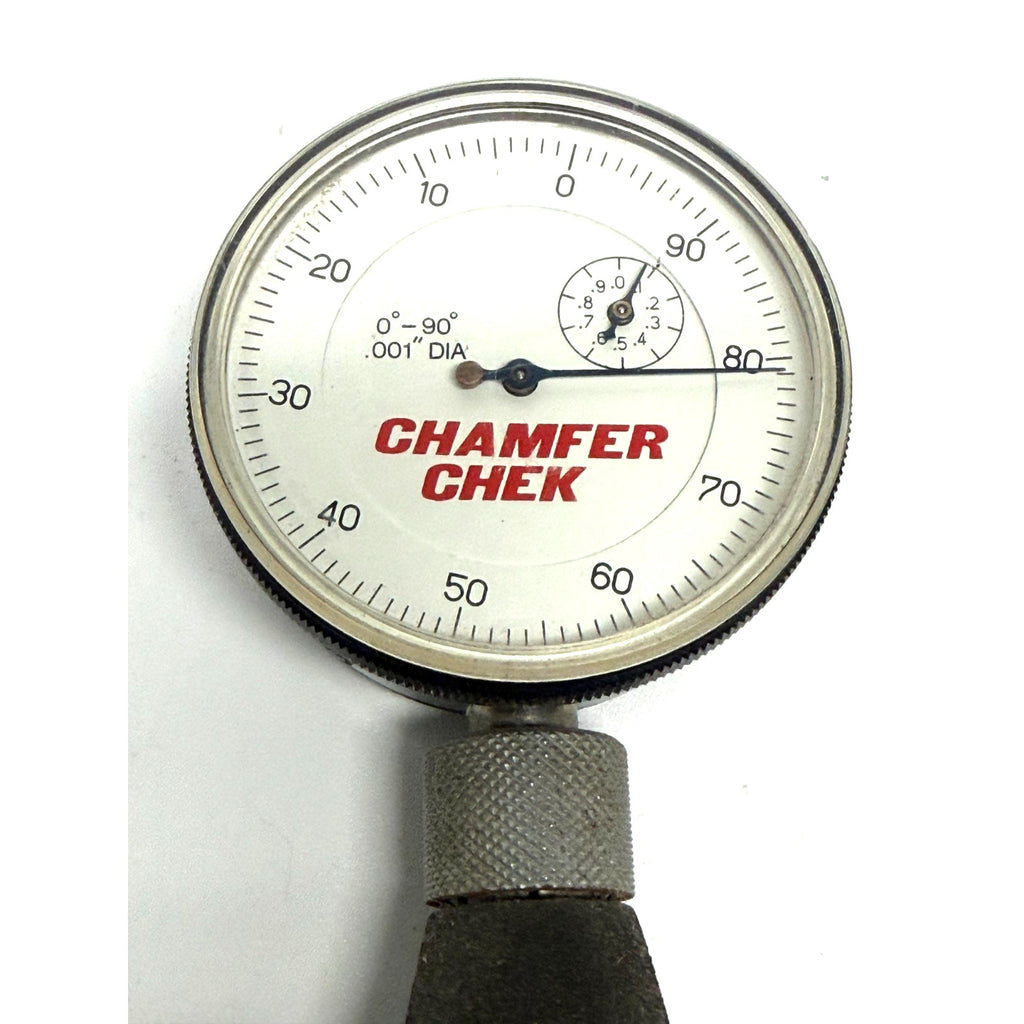 Vintage SPI Chamfer Chek Dial Gage 0-90 Major Diameter Indicator Tool TESTED