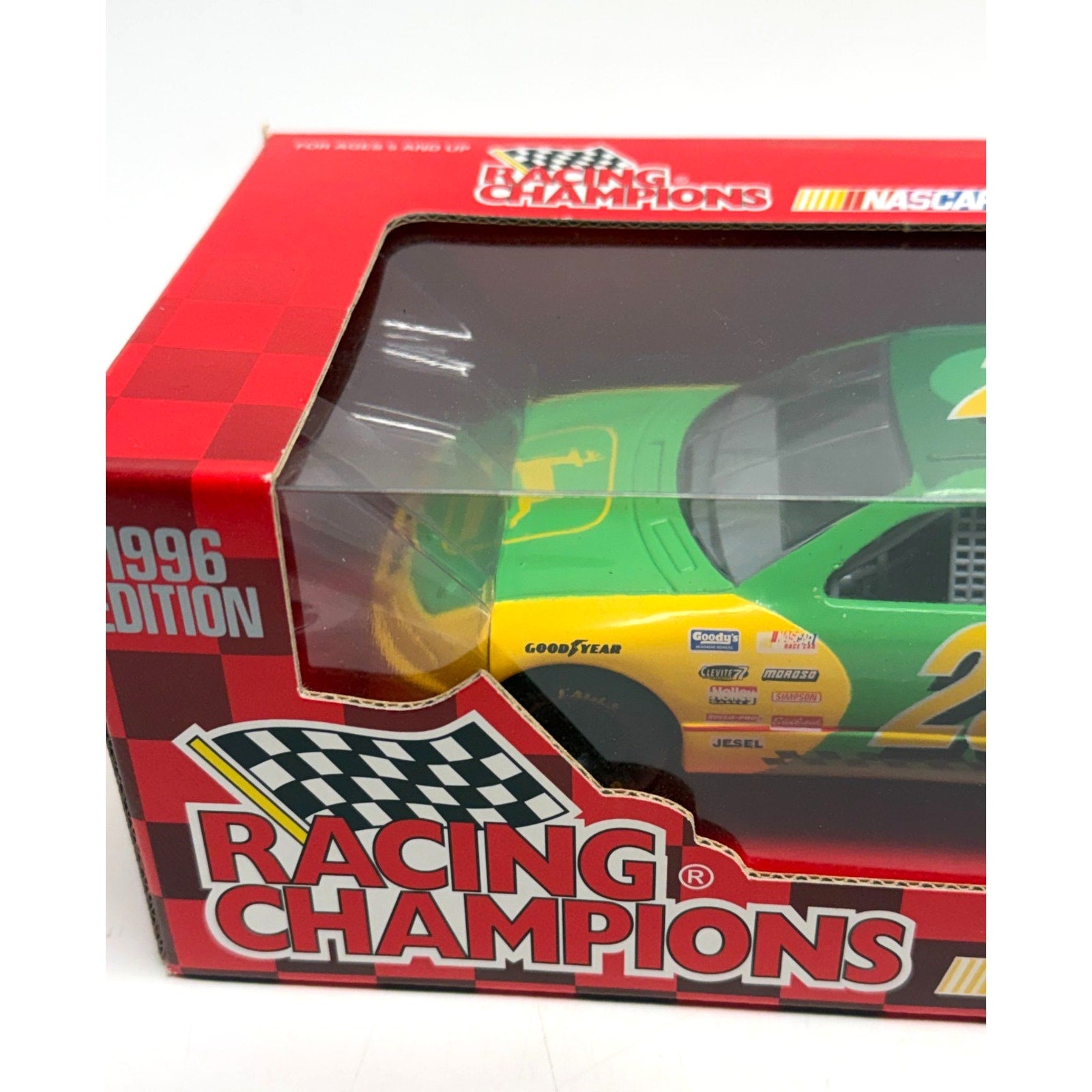 Vintage SEALED Racing Champions 1996 Chad Little #23 John Deere 1:24 Scale Bank