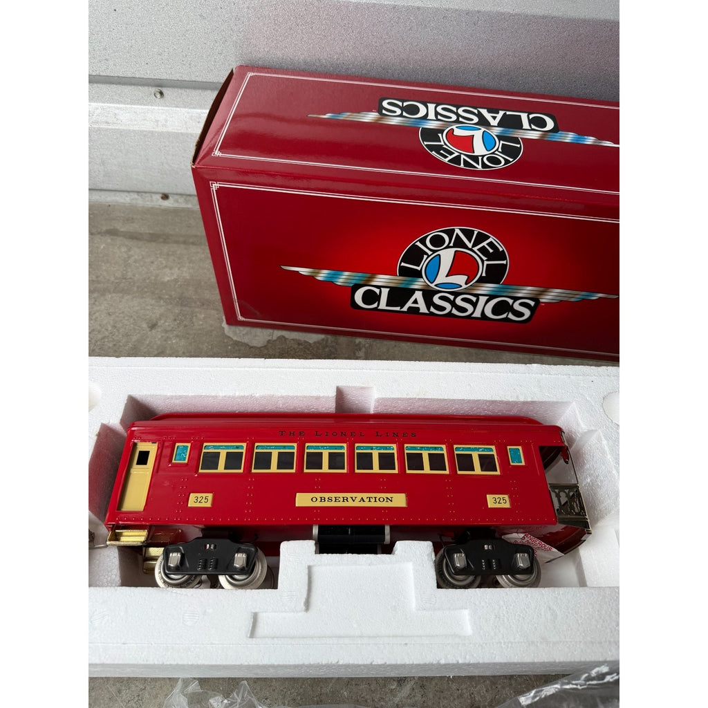 VINTAGE NOS LIONEL CLASSIC 325 STANDARD GAUGE OBSERVATION CAR 6-13402