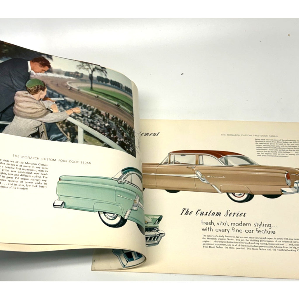 Vtg 1955 Monarch Sales Brochure Catalog Richelieu Lucerne Custom Canadian Ford