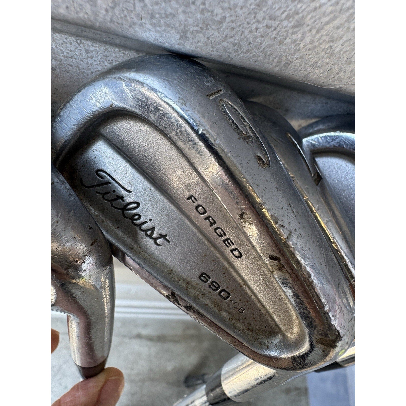 7 Pcs Titleist 690.CB FORGED 3-4-5-6-7-8-9 Iron set w/True Temper Dynamic Gold