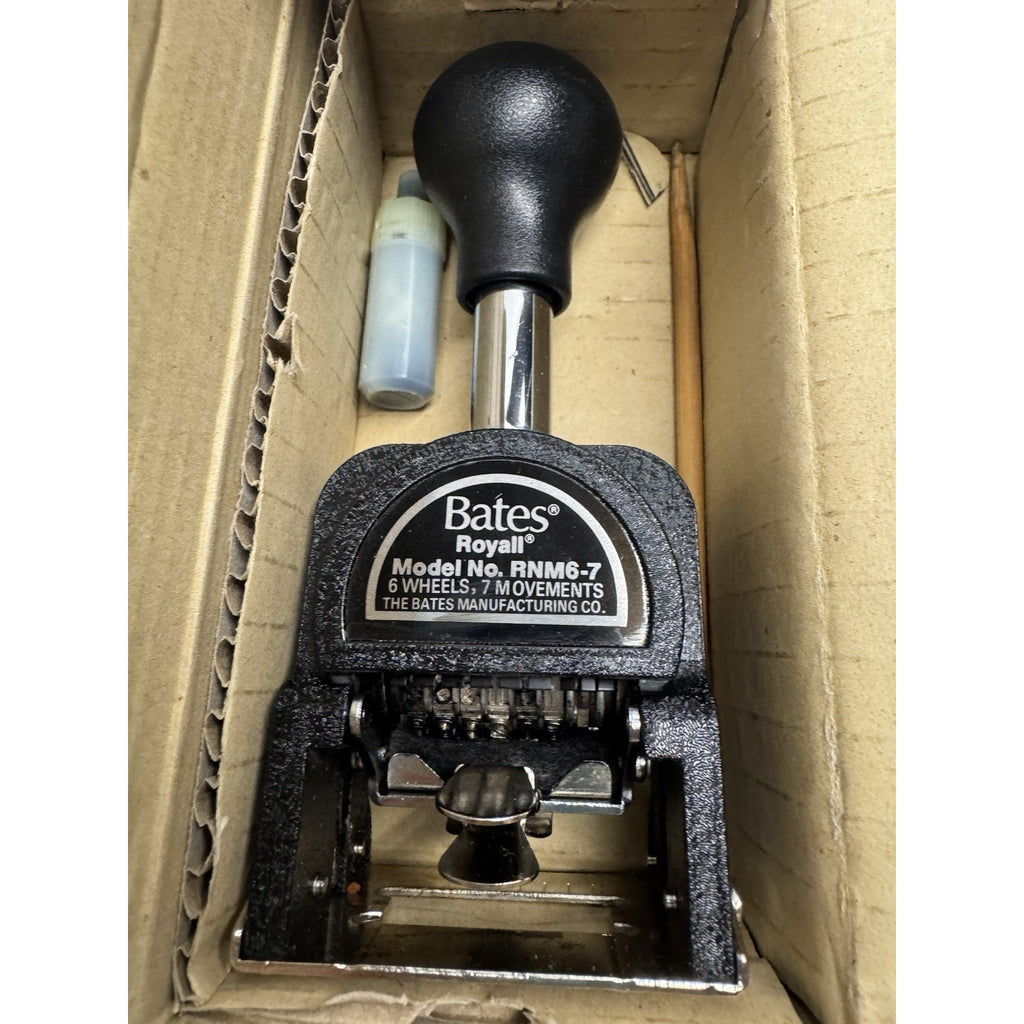 VINTAGE NOS Royall Economy Numbering Machine, Model RNM6-7