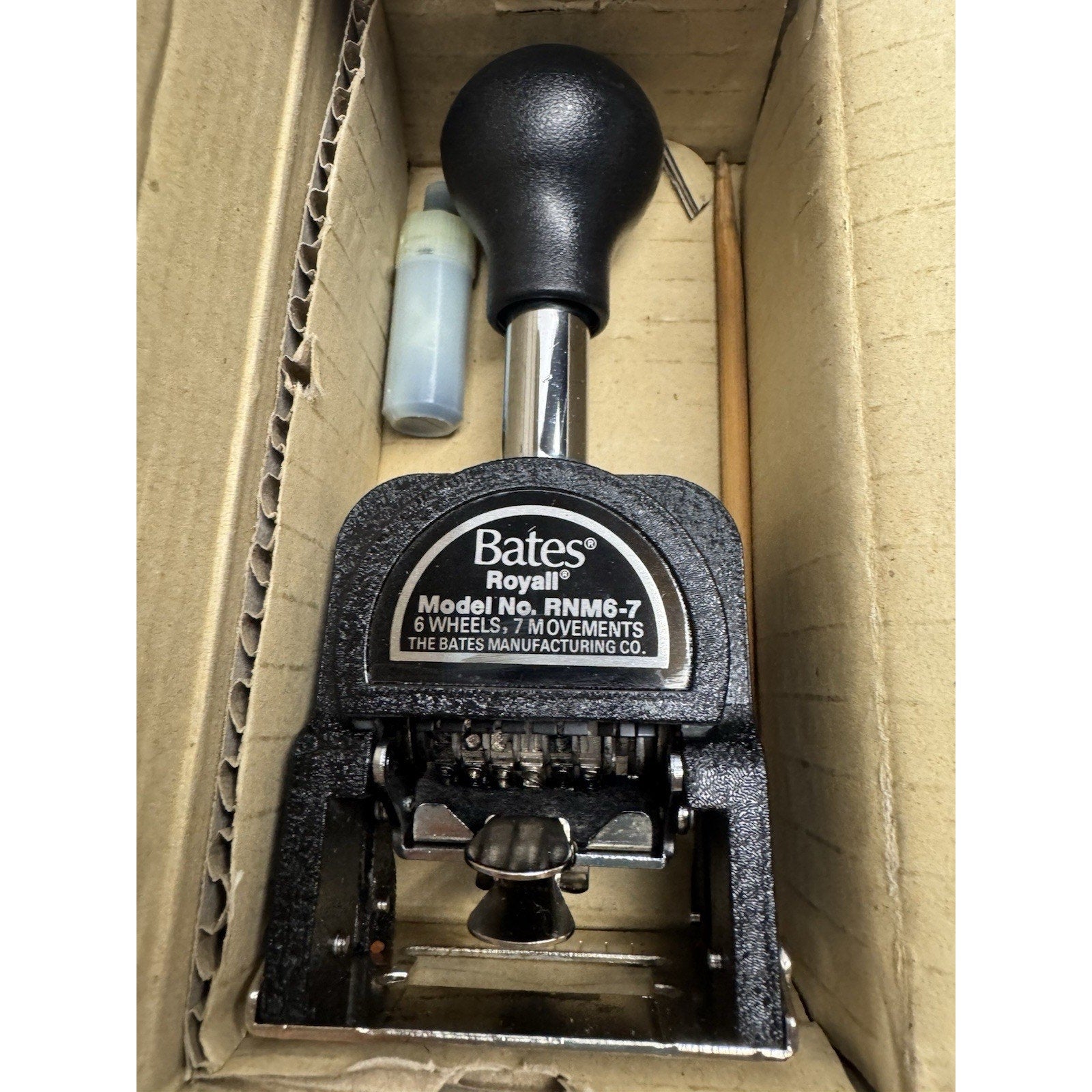 VINTAGE NOS Royall Economy Numbering Machine, Model RNM6-7