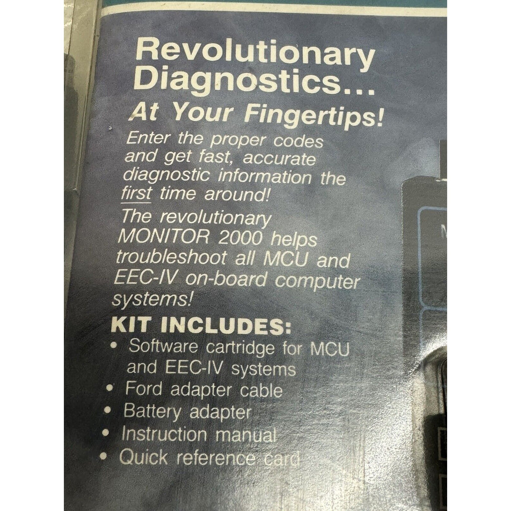 FAC SEAL OTC Monitor 2000 Software Cartridge for Ford 1981-1986 & Adapter Cable