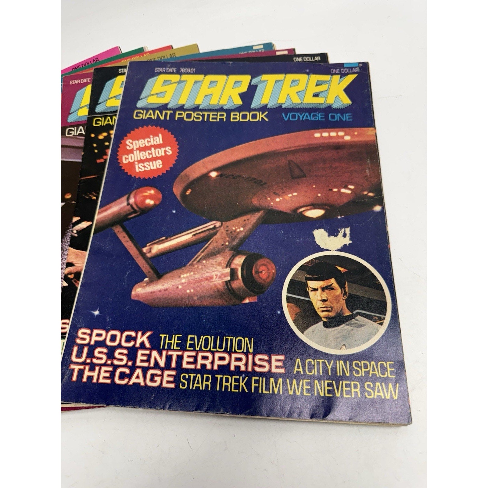 VINTAGE Lot of 11 Star Trek Giant Poster Book Voyages Poster Books