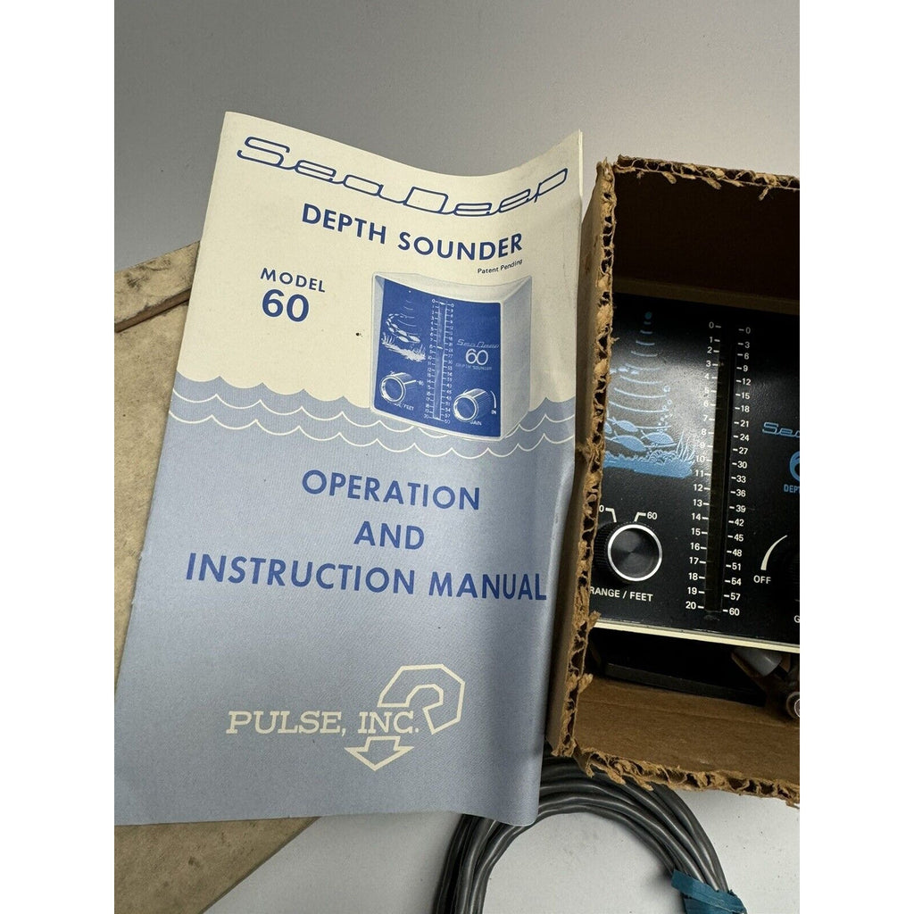 VINTAGE NOS Sea Deep Depth Sounder Model 60 - RARE / NEW IN BOX