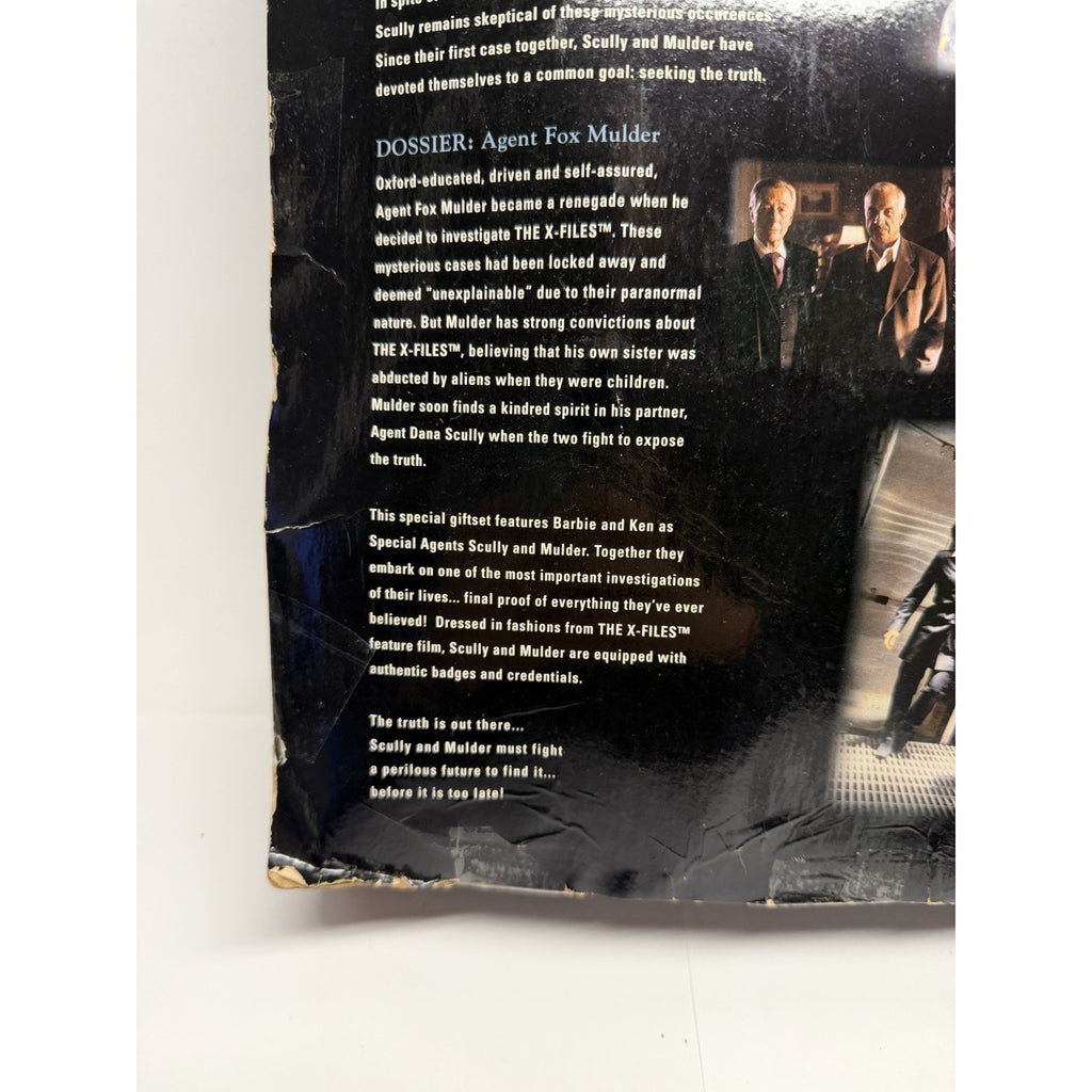 VINTAGE 1998 MATTEL BARBIE & KEN THE X FILES SCULLY AND MULDER COLLECTOR EDITION