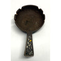 VTG Mid-Century Antique BRASS MOSAIC "SKILLET" ASHTRAY - DAYAGI MADE IN ISRAEL