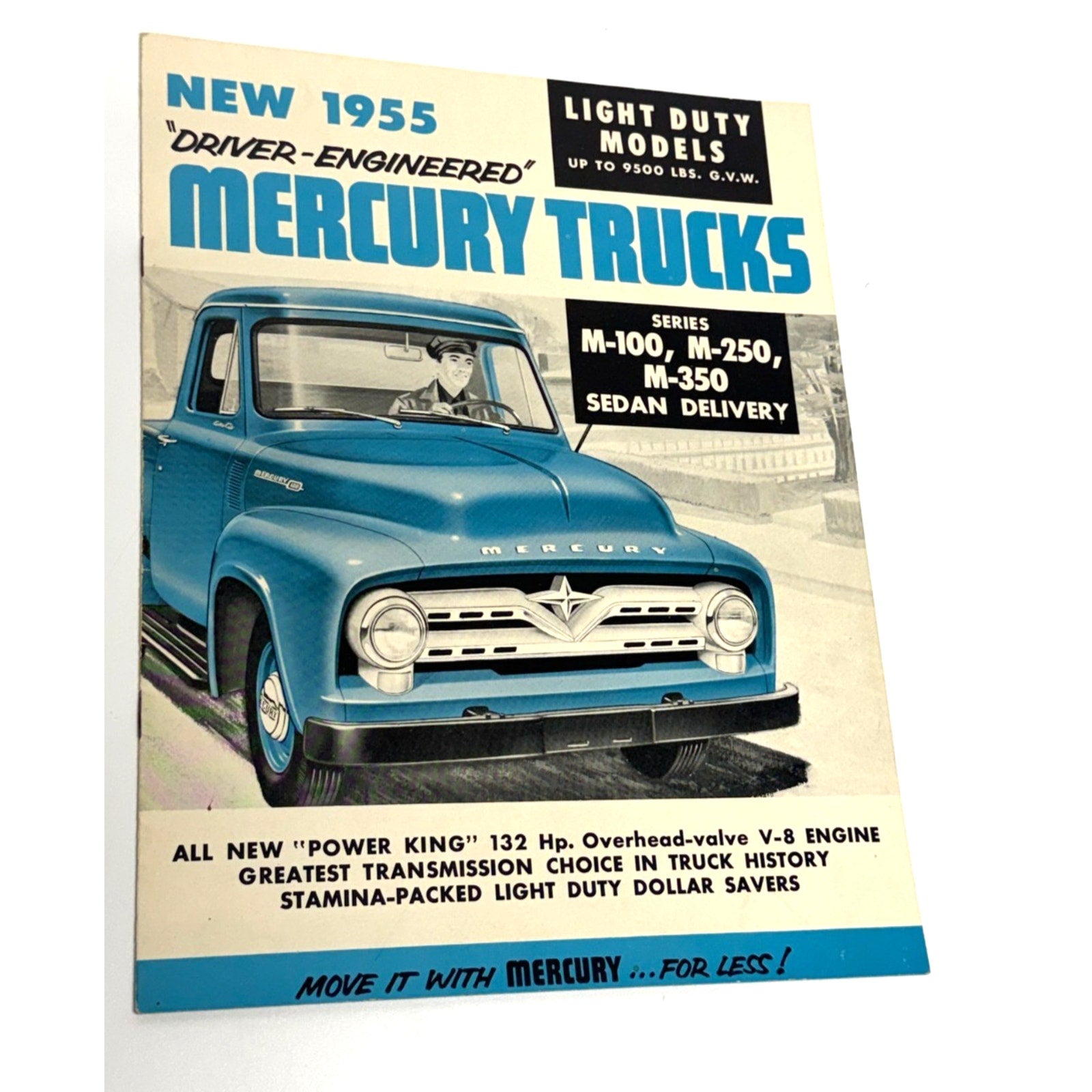 Vtg 1955 Ford Mercury Truck M-100 M-250 M-350 Vintage Canada Sales Brochure