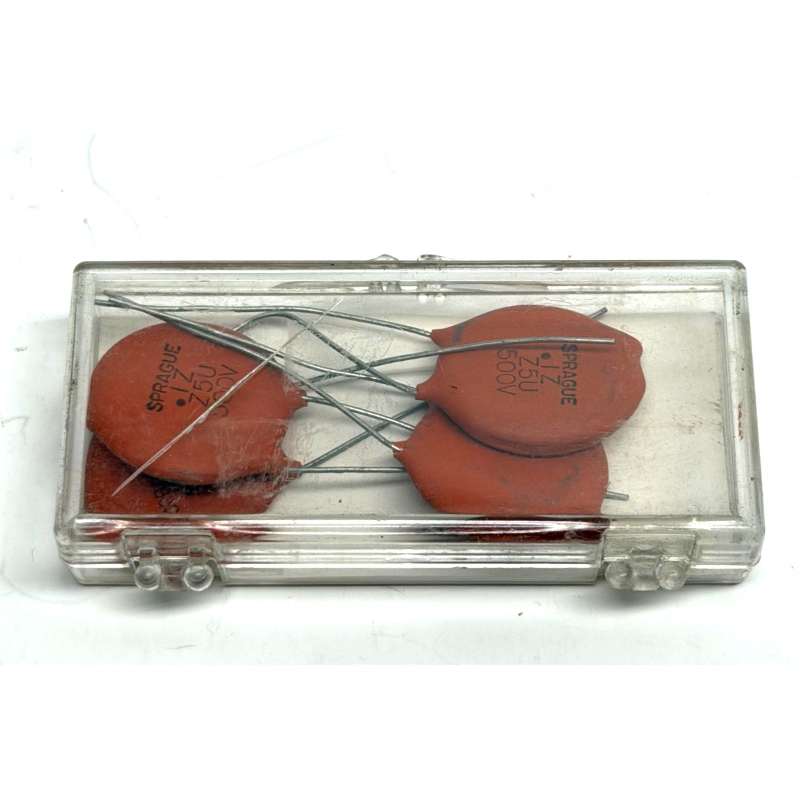 Vintage Sprague 5HK-P10 0.1uF (100nF) 500V Ceramic Disc Capacitor
