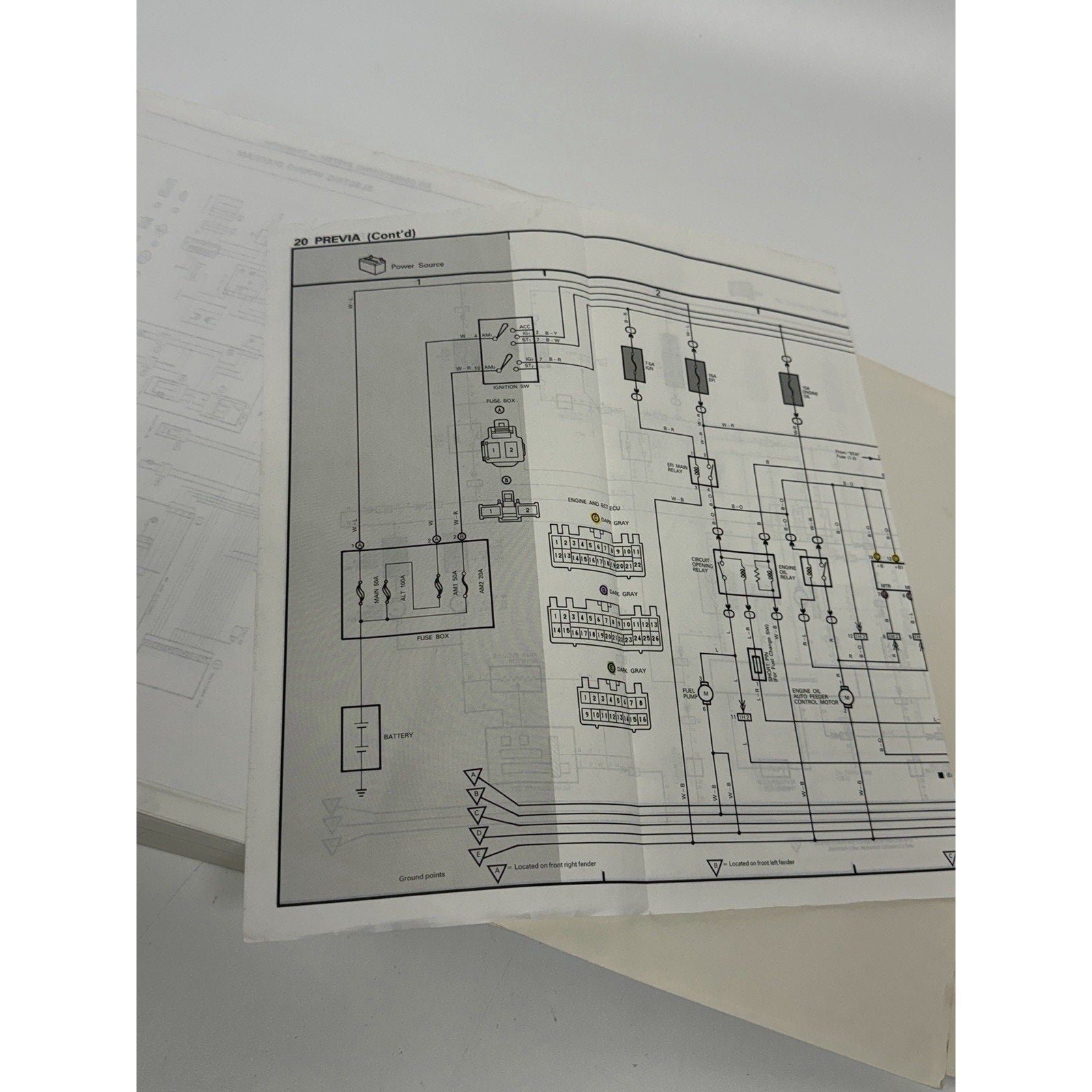 VINTAGE 1991 Toyota Previa Repair Manual OEM RM178U