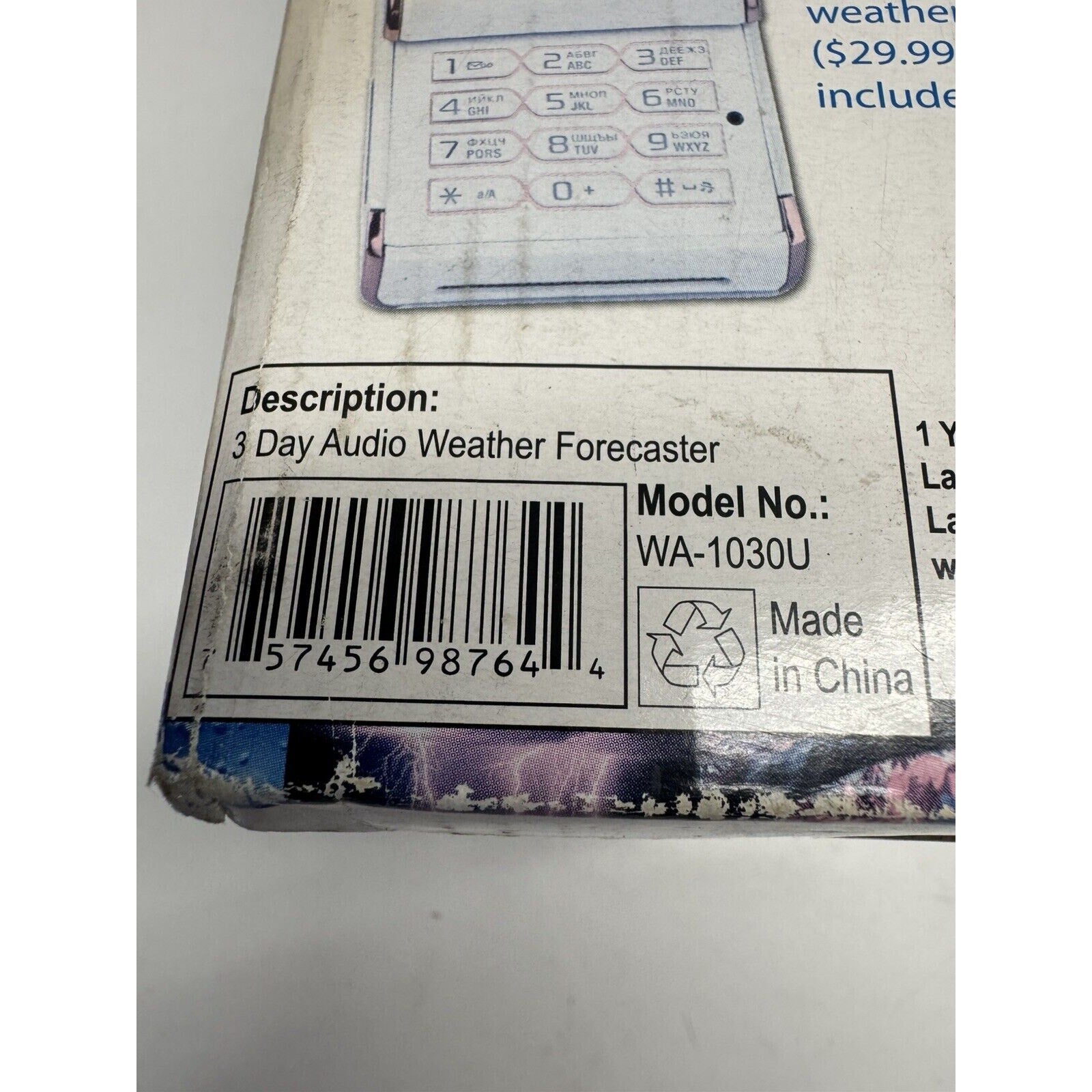 VINTAGE NOS La Crosse Audio Forecaster W/ Weather Alerts