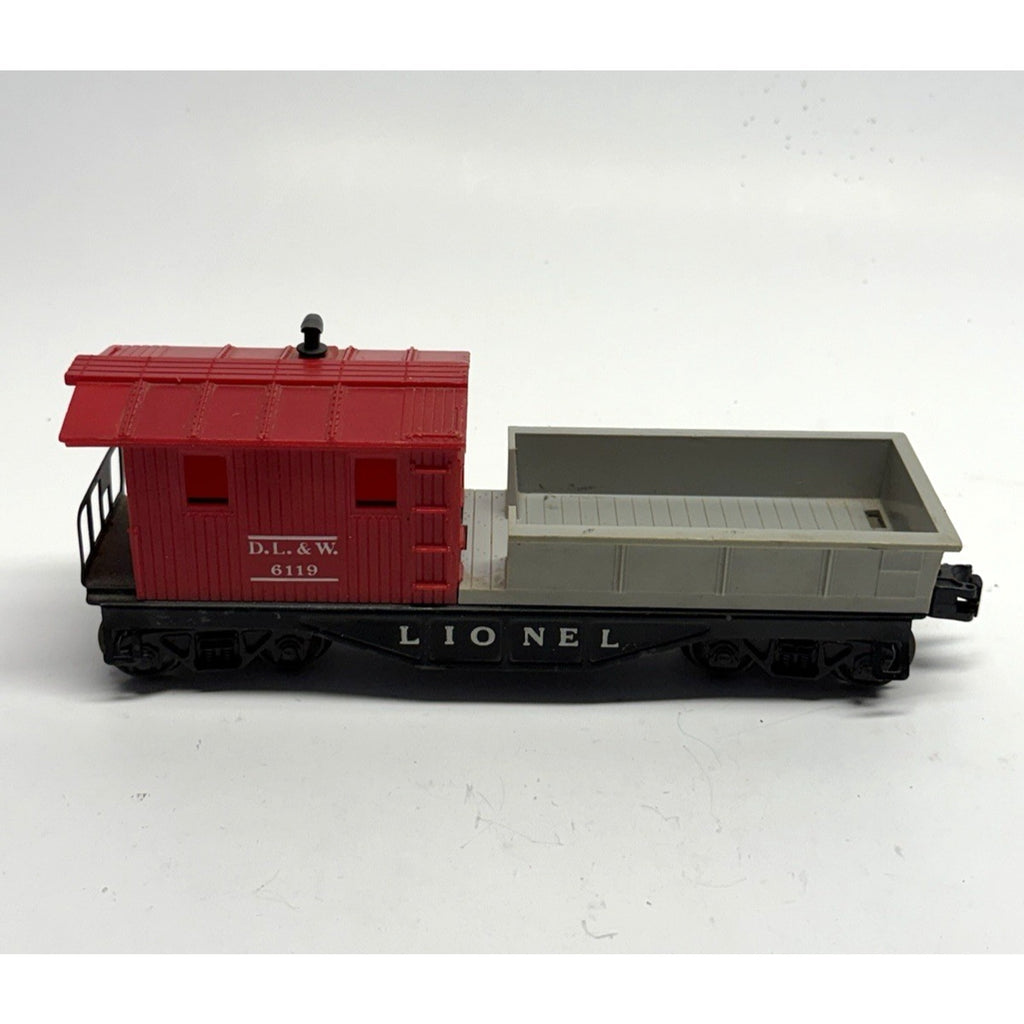 VINTAGE Lionel No. 6119 O Gauge D.L. & W. Work Caboose, Red/Black