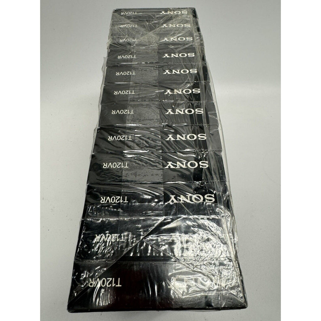 VINTAGE SEALED SONY T-120VR 12 Pack 6 Hour Blank VHS Premium VCR Video Tapes