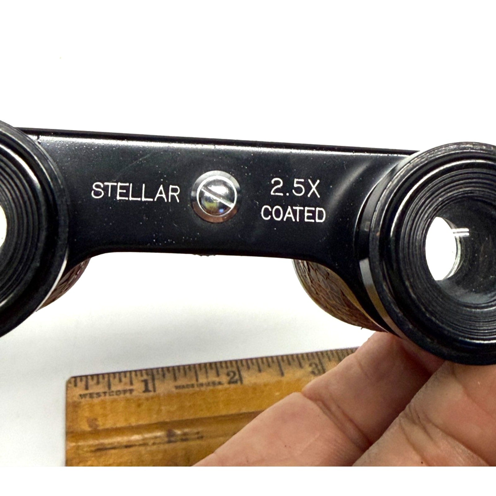 Vintage Stellar 2.5x Coated Opera Glasses Theater Binoculars with Case